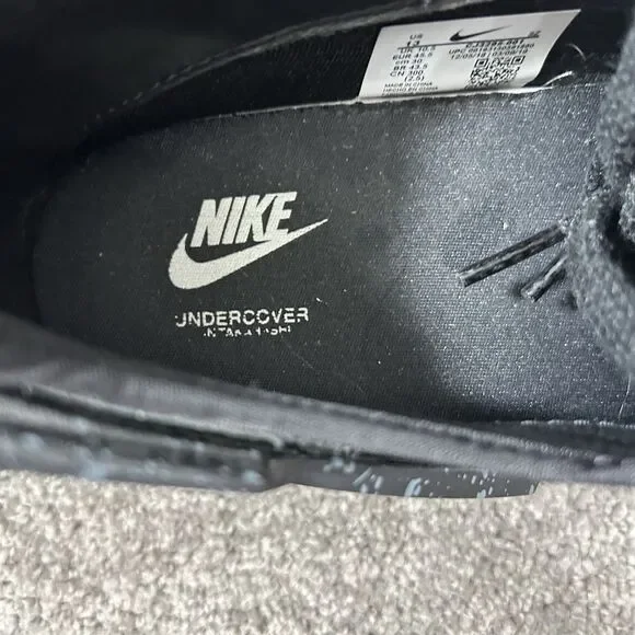 Nike x UNDERCOVER Daybreak Jun Takahashi CJ3295-001 Men’s Sz 13 Black Shoes Used - Picture 11 of 12